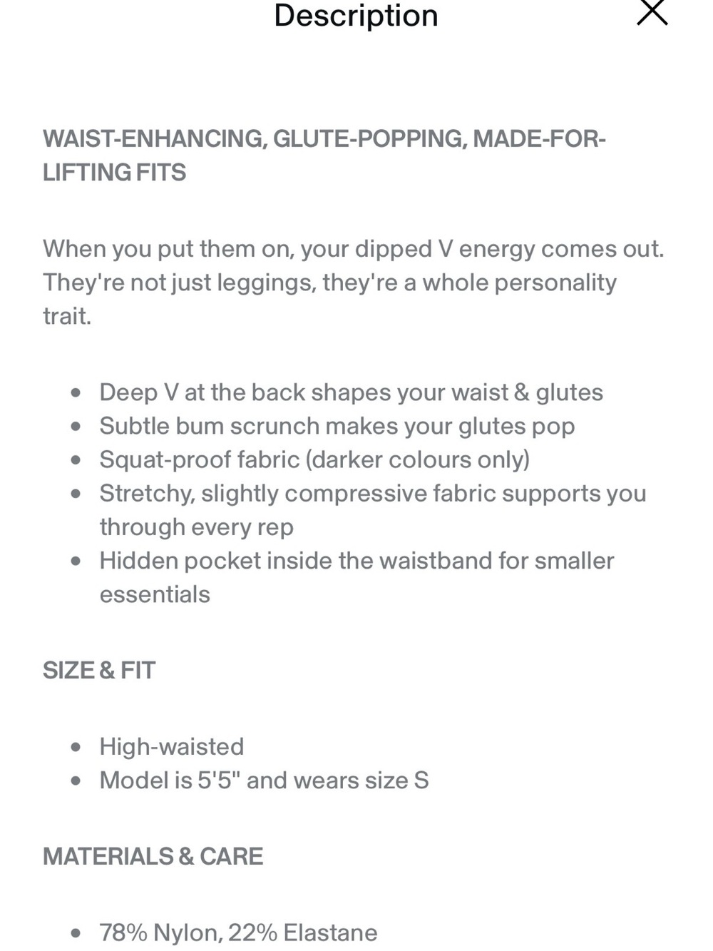 Gymshark LIFTING DIPPED WAISTBAND LEGGINGS XL - Picture 14 of 14